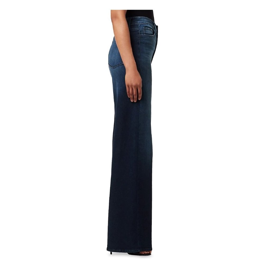 BRAND NEW NOTIFY jeans women wide legs high waist rise denim midwash size 25